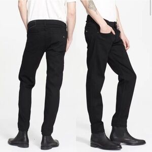 Rag & Bone Standard Issue Skinny Leg 30 black fade